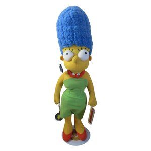RARE Marge Simpson 17" Plush Doll - Applause with Tags Official Keychain & Stand